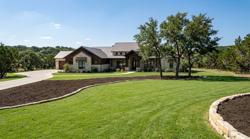 Landscape tree care: pruning, plant removal and stump grinding for a luxury yard