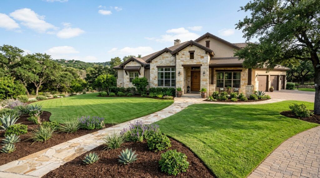 Premium seasonal landscape cleanups with yard reset, planter bed refresh, and land clearing for luxury estate restoration