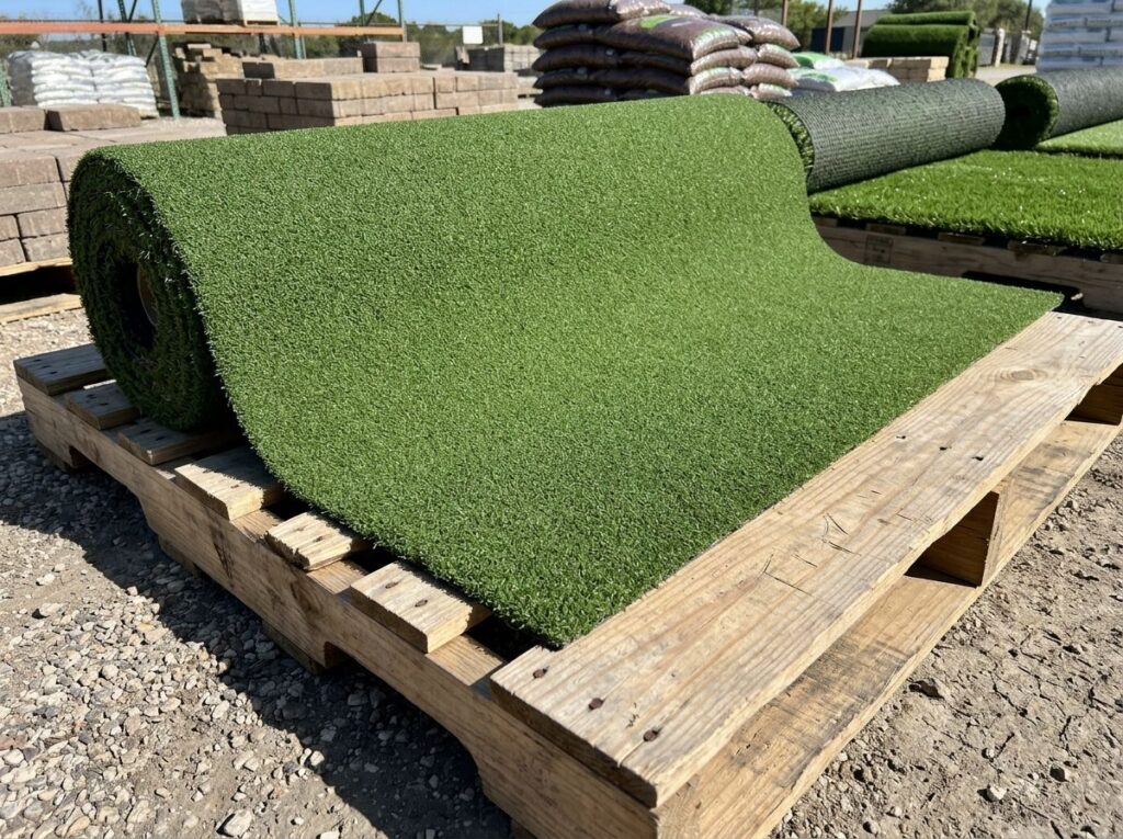 Installing Putting Pro Surface artificial turf putting green in a backyard in San Antonio, TX.