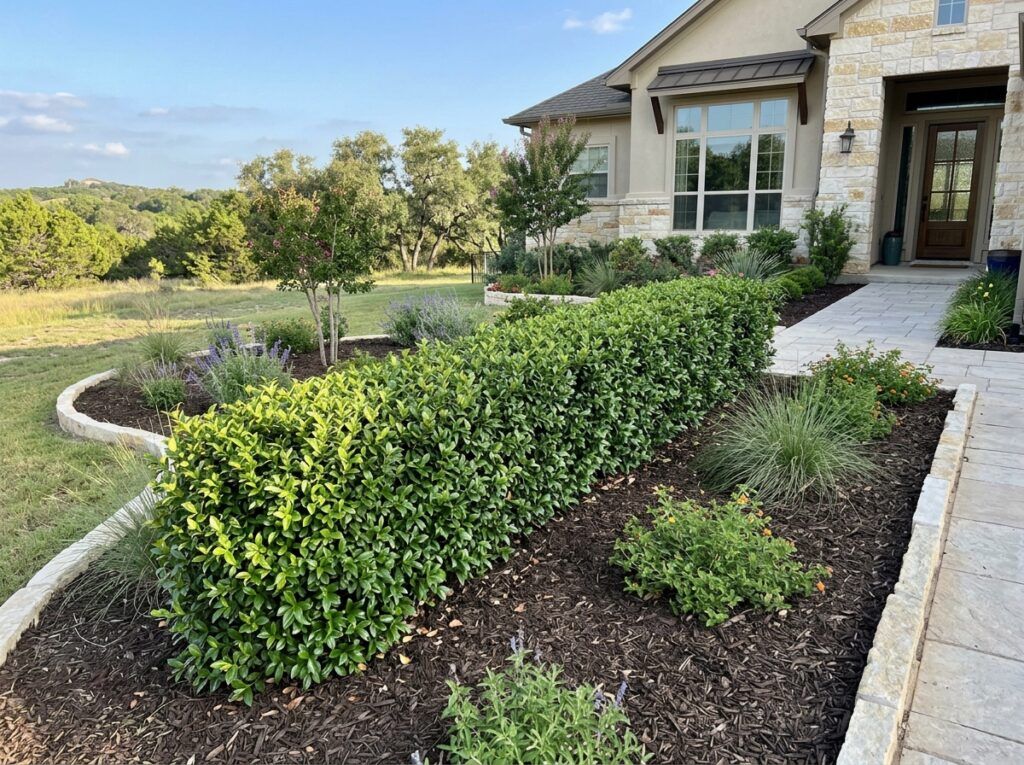Asiatic Jasmine groundcover with dense, glossy green foliage forming a low mat