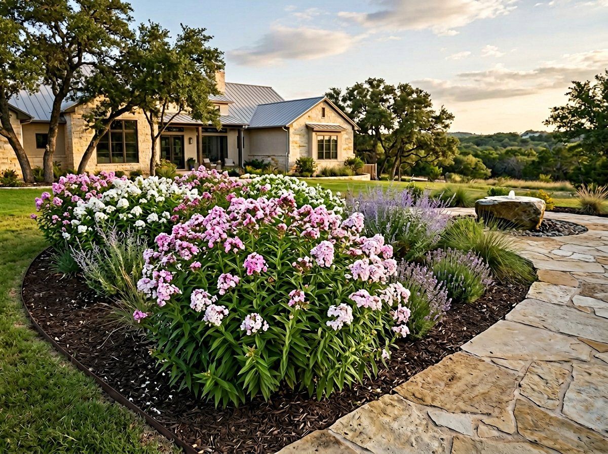 Bouncing Bet perennial with clusters of pink flowers and green foliage in bloom.
