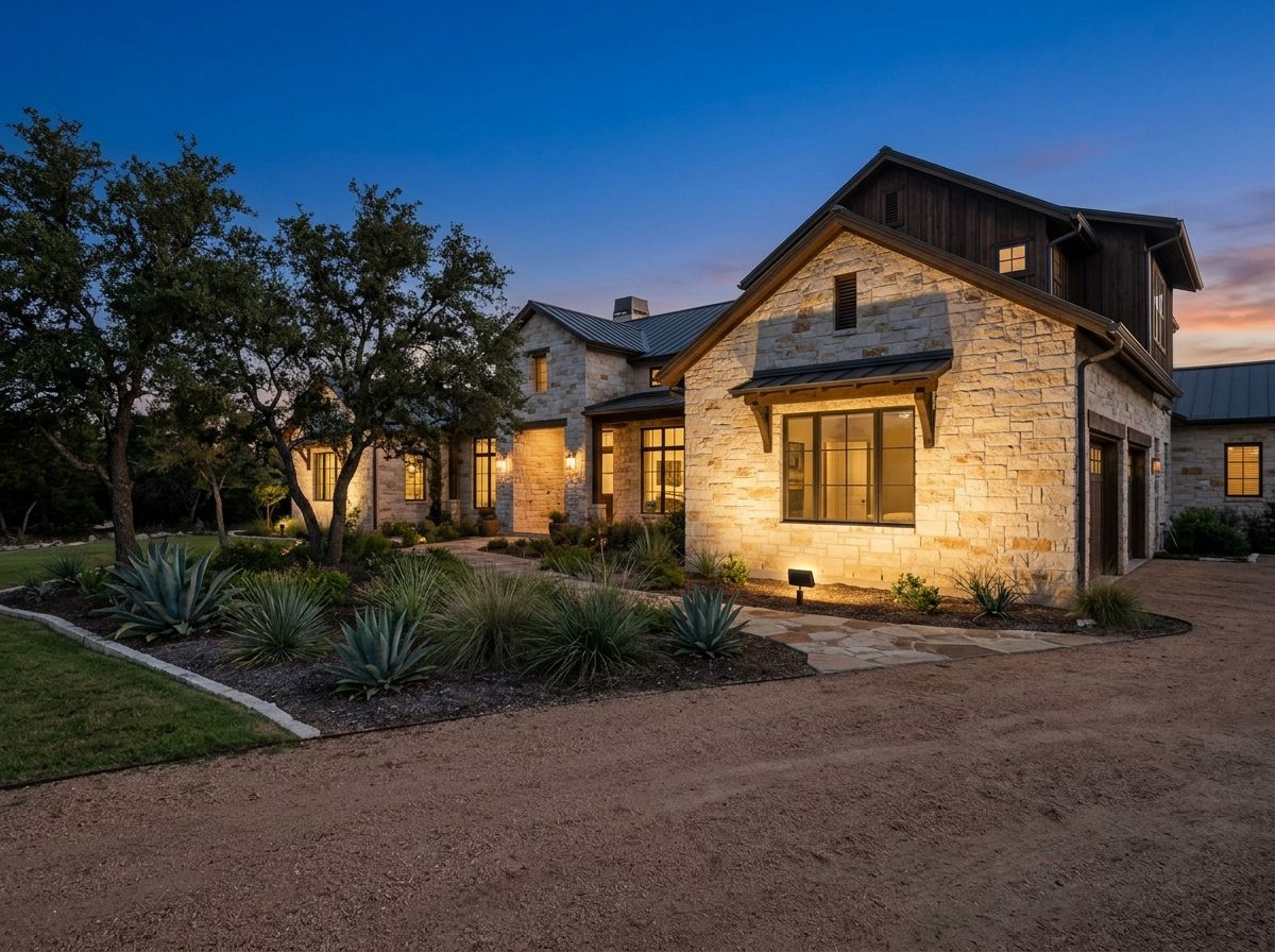 Wide Flood Light landscape lighting fixture in dark bronze aimed upward to wash a wall with broad beam.